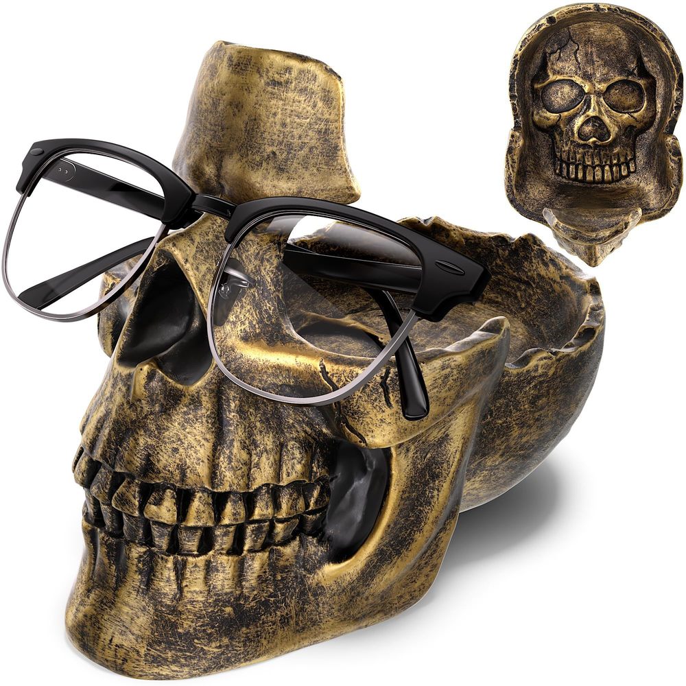 Skull Glasses Stand Holder, Creative Eyeglasses Holder, Sunglasses Spectacle😏